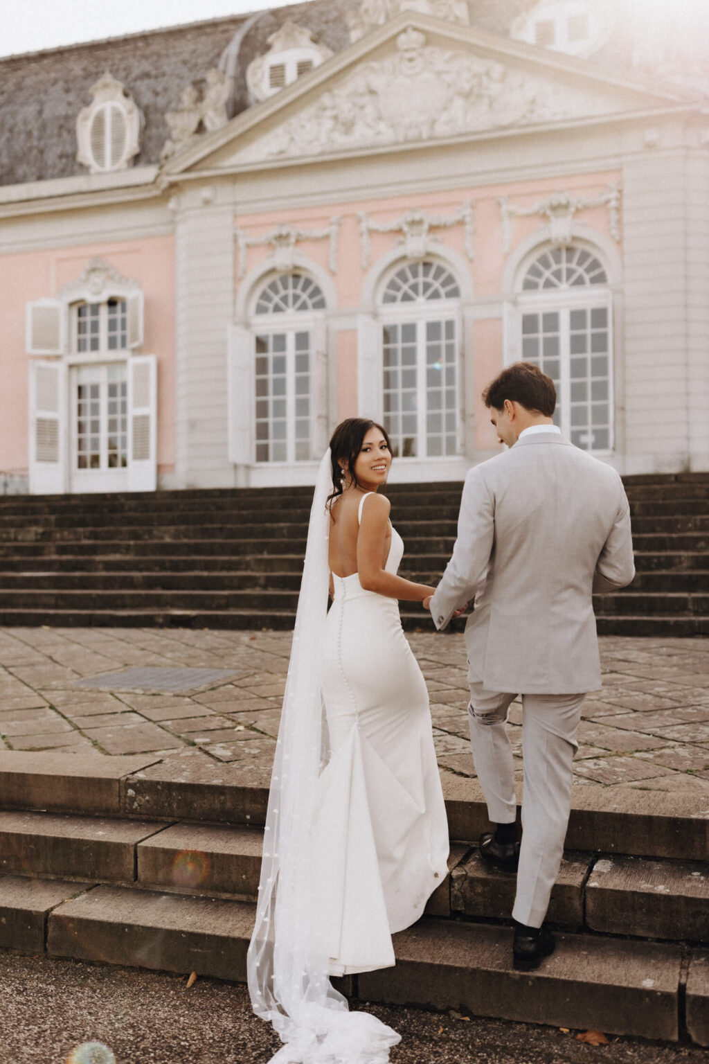 Benrath Schloss Hochzetisfotos Lin Hochzeitsfotograf