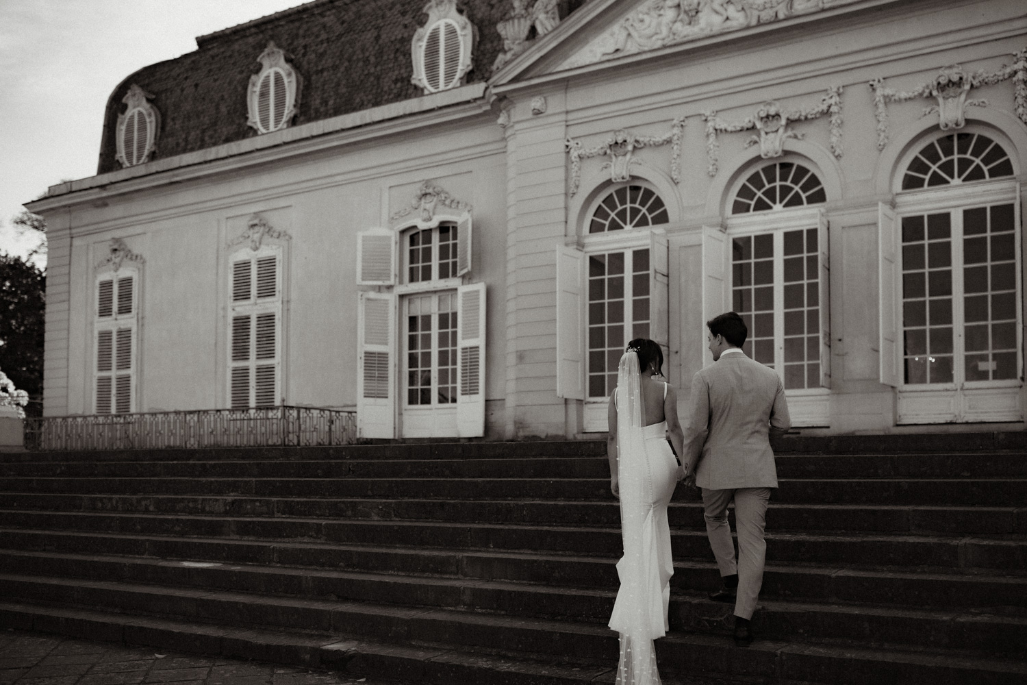 Benrath Schloss Hochzetisfotos Lin Hochzeitsfotograf